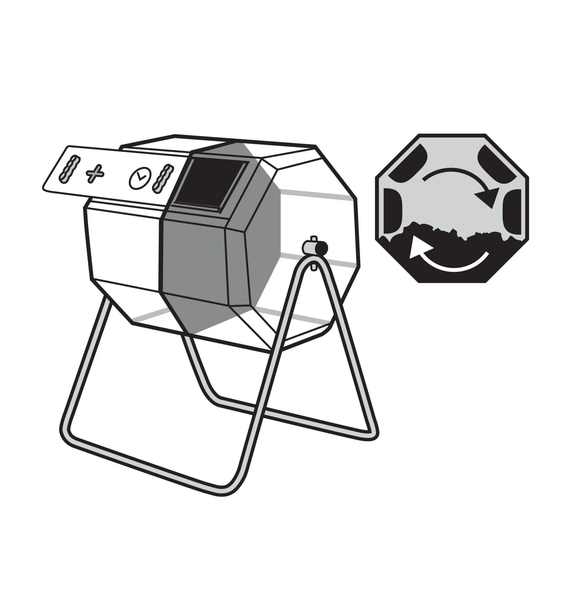 Lee Valley Dual-Batch Rolling Composter