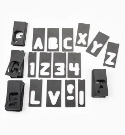 Lee Valley Extra Letter Sets For Router Letter Template Set