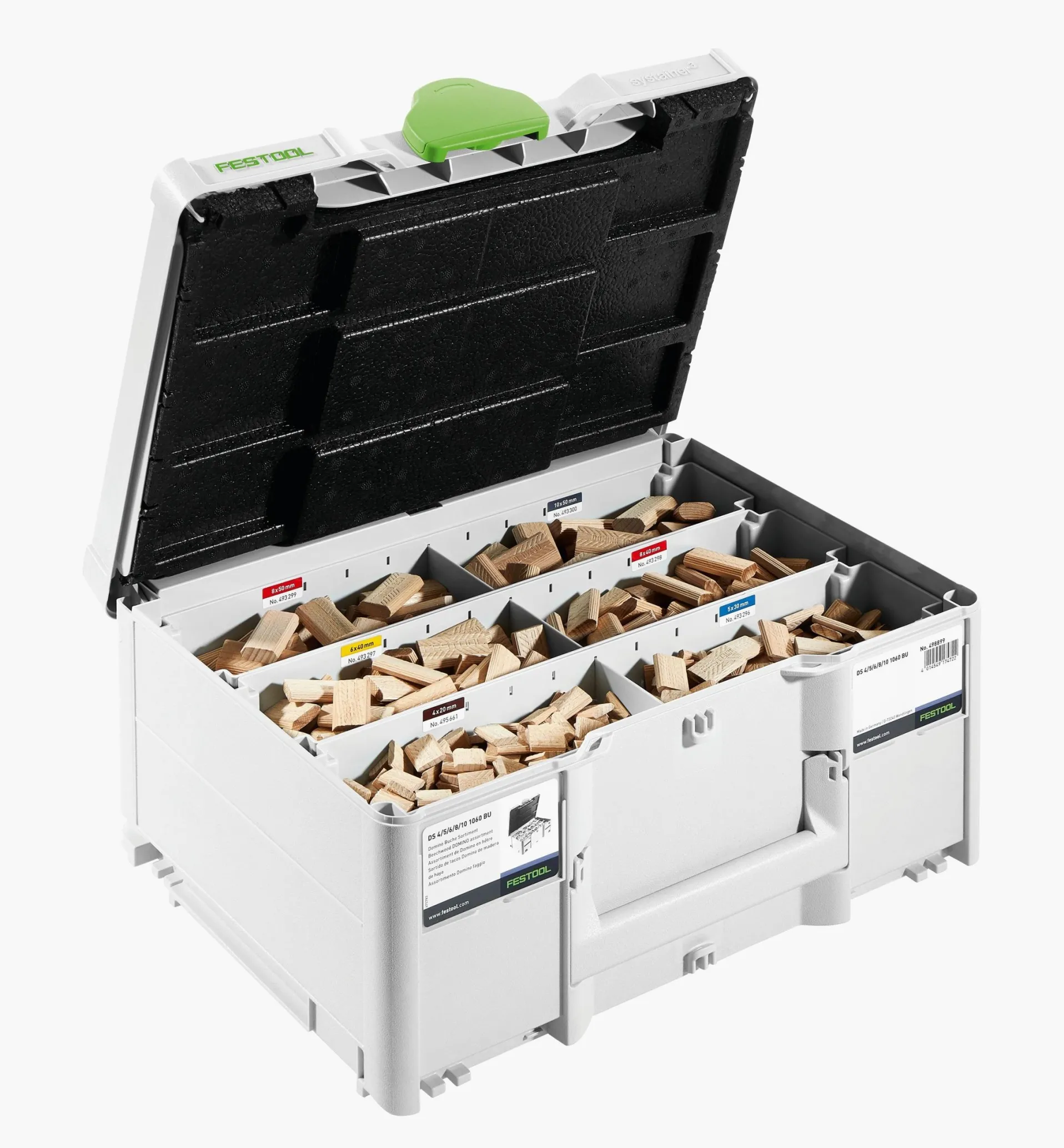 Lee Valley Festool Domino Beech Tenon Assortment SYS DS 4/5/6/8/10