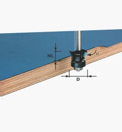 Lee Valley Festool Edge-Trimming Chamfer Cutter