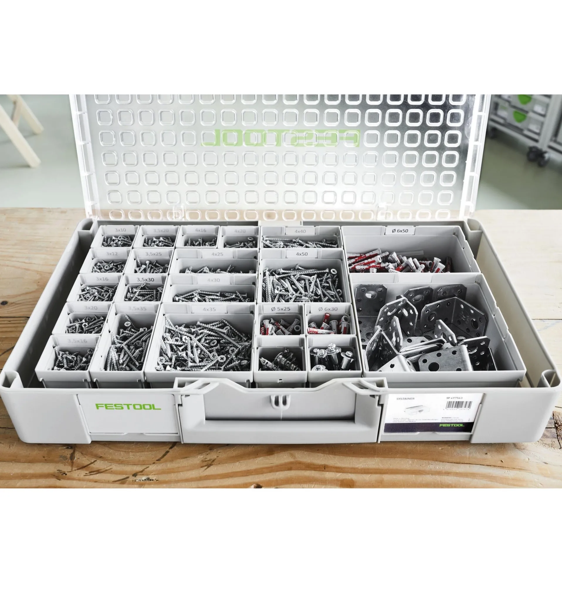 Lee Valley Festool Organizer SYS3 ORG L 89 With 20 Bins