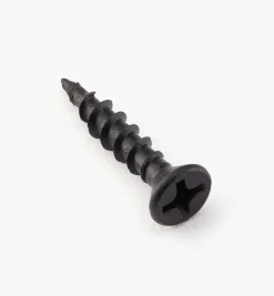 Lee Valley Flat-Head Black Steel Screws