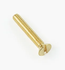 Lee Valley Flat-Head Slot Brass Machine Screws