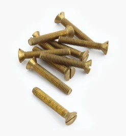 Lee Valley Flat-Head Slot Brass Machine Screws