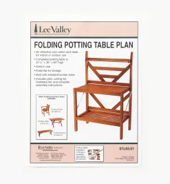 Lee Valley Folding Potting Table Plan
