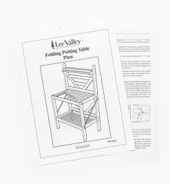 Lee Valley Folding Potting Table Plan