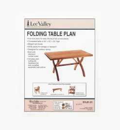 Lee Valley Folding Table Plan
