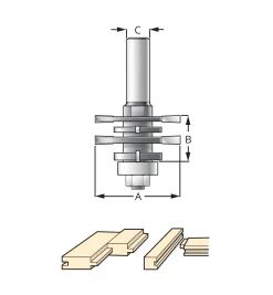 Lee Valley Four-in-One Grooving Bit