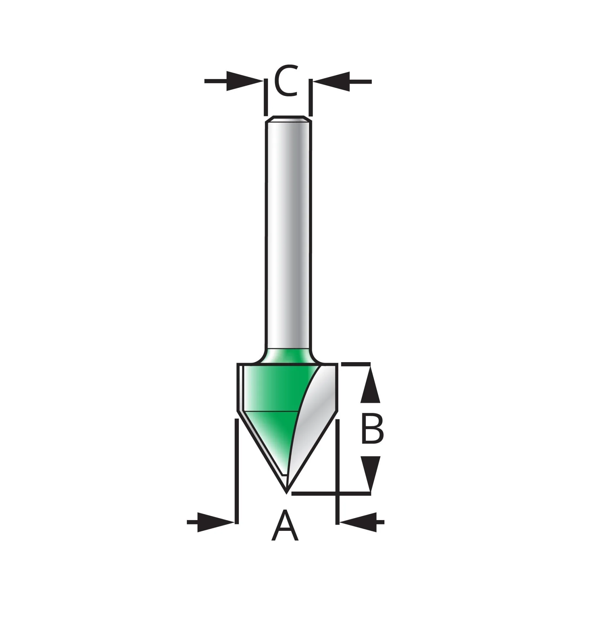 Lee Valley Groove Bit – 60° Angle