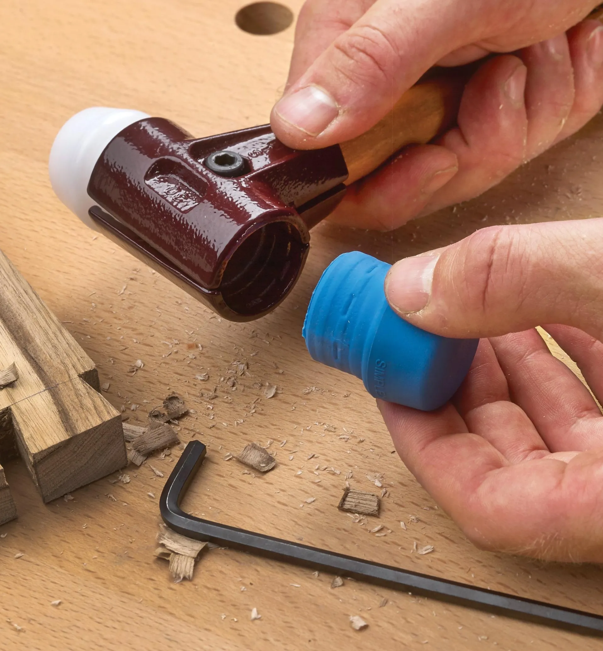 Lee Valley Halder Simplex Replaceable-Face Mallet