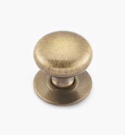 Lee Valley Hollow Brass Knobs With Escutcheons