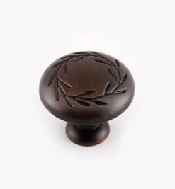 Lee Valley Inspirations Leaf Motif Knobs