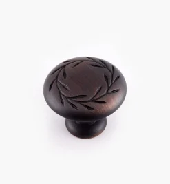 Lee Valley Inspirations Leaf Motif Knobs