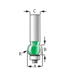 Lee Valley Internal Bullnose Bits – Half Radius
