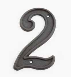 Lee Valley Italic Cast Brass House Numbers