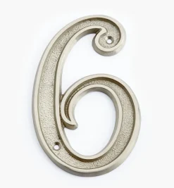 Lee Valley Italic Cast Brass House Numbers