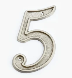 Lee Valley Italic Cast Brass House Numbers