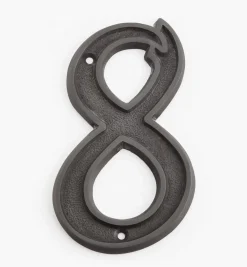 Lee Valley Italic Cast Brass House Numbers