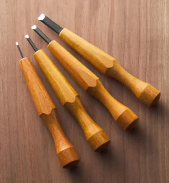 Lee Valley Japanese Straight Detail Carving Chisels