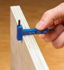 Lee Valley Kreg Easy-Set Step-Drill Bit, Depth Collar & Thickness Gauge