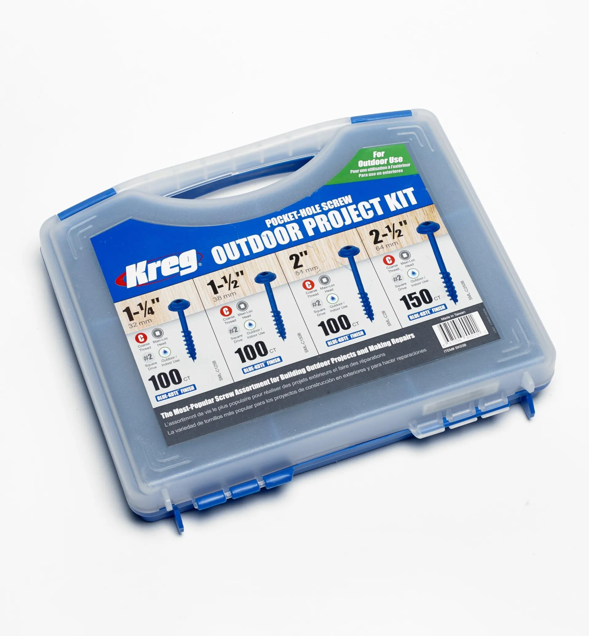 Lee Valley Kreg Outdoor Pocket-Hole Screw Set