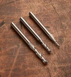 Lee Valley Leigh Solid Carbide Spiral Upcut Bits, 1/4" Shank