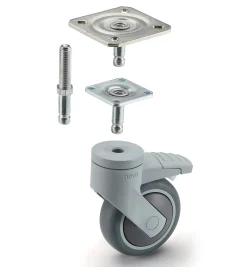 Lee Valley Levina 75mm Steel-Plate Casters