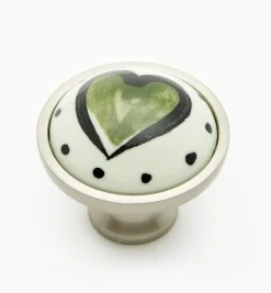 Lee Valley Liberty Ceramic Heart Knobs