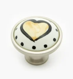 Lee Valley Liberty Ceramic Heart Knobs