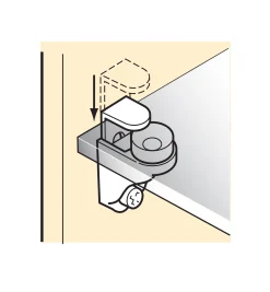 Lee Valley Locking Glass Shelf Supports