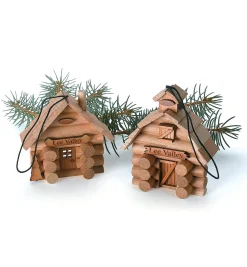 Lee Valley Log Cabin And Barn Ornament Kits