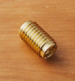 Lee Valley Long 5/16-18 Brass Knife-Edge Insert Nut