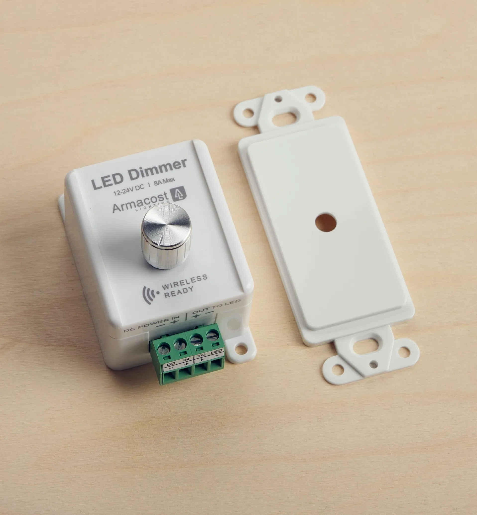 Lee Valley Manual Dimmer Switch For White/Single-Color LED Lighting (Wireless Ready)