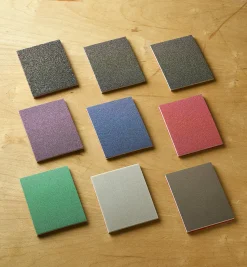 Lee Valley Mirka 3" × 4" × 5mm Grip-Backed Sanding Sponges