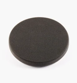 Lee Valley Mirka 6" Black Flat-Faced Foam Polishing Pad