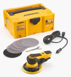 Lee Valley Mirka DEROS 6" Random-Orbit Electric Sander, 2.5mm Orbit, With Systainer Case