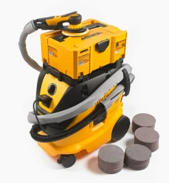 Lee Valley Mirka DEROS 6"/2.5mm Electric Sander & Dust Collector Kits