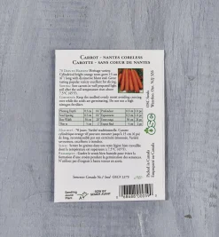 Lee Valley OSC Carrot Seed Packets