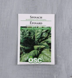 Lee Valley OSC Spinach Seed Packet