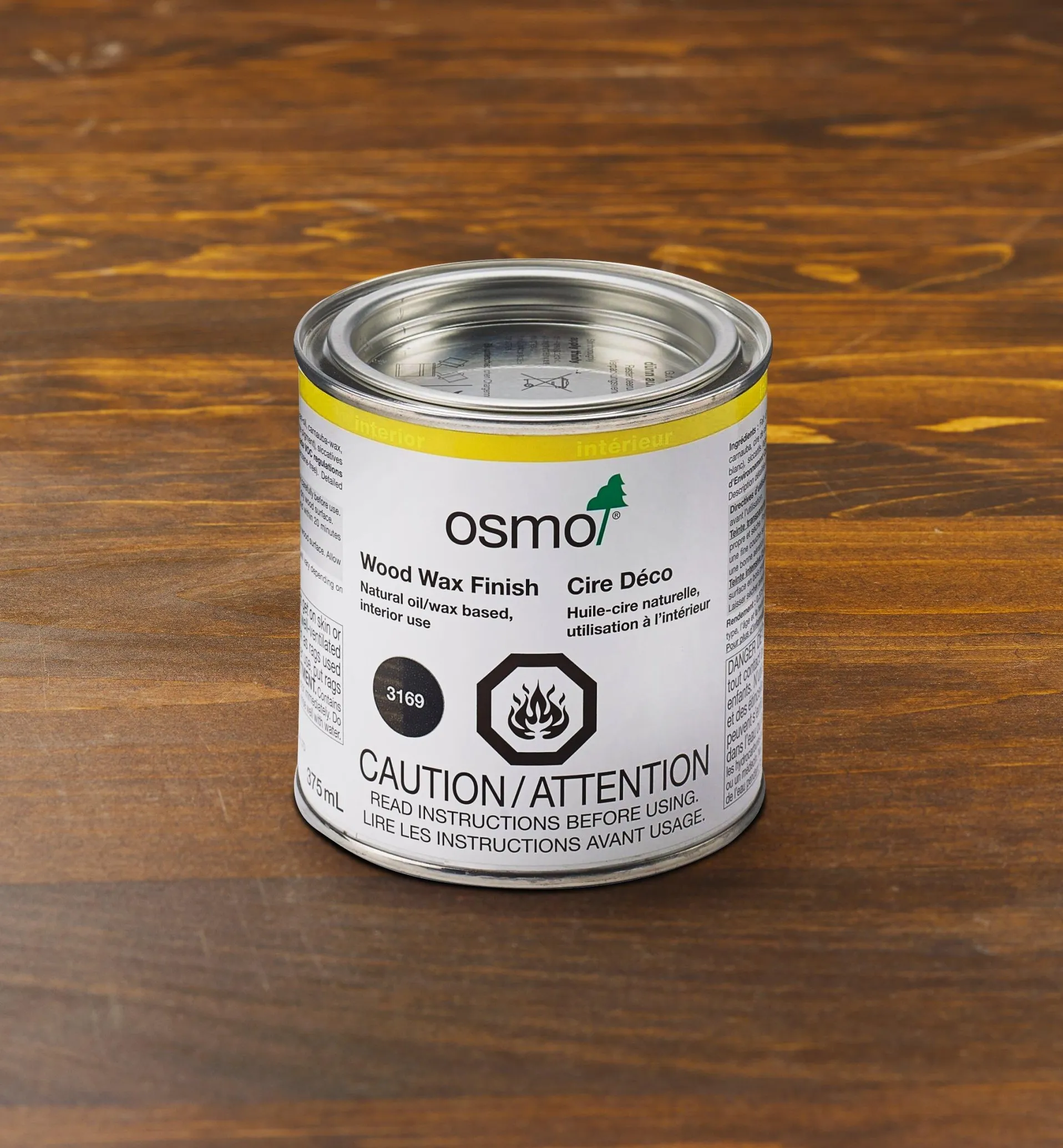 Lee Valley Osmo Black Wood Wax Intensive Finish