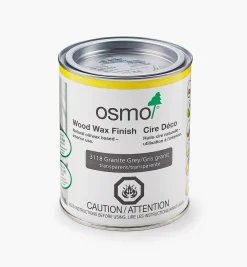 Lee Valley Osmo Granite Gray Wood Wax Finish