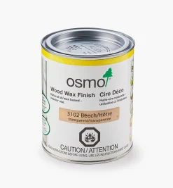 Lee Valley Osmo Lightly Steamed Beech Wood Wax Finish