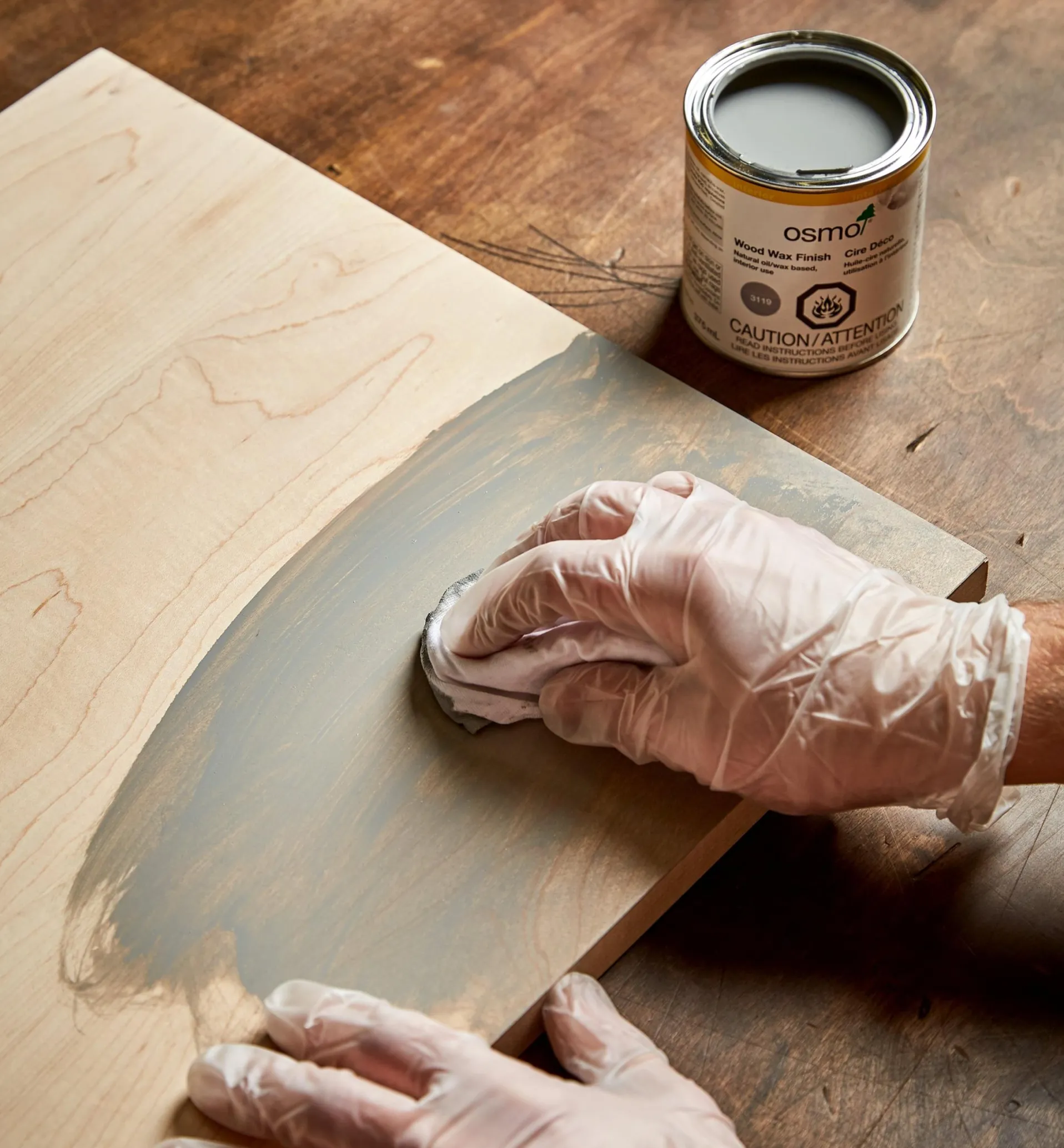 Lee Valley Osmo Silk Gray Wood Wax