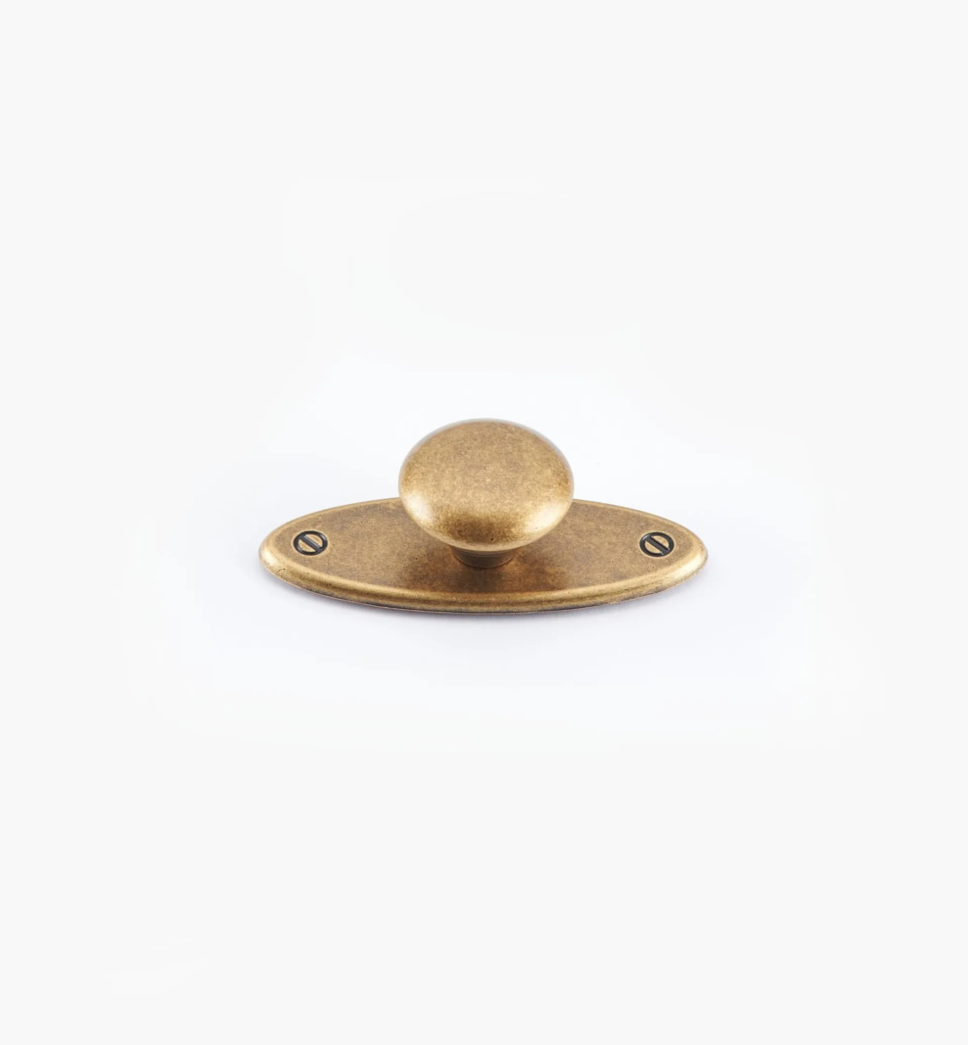 Lee Valley Oval Plate Knob With Escutcheon