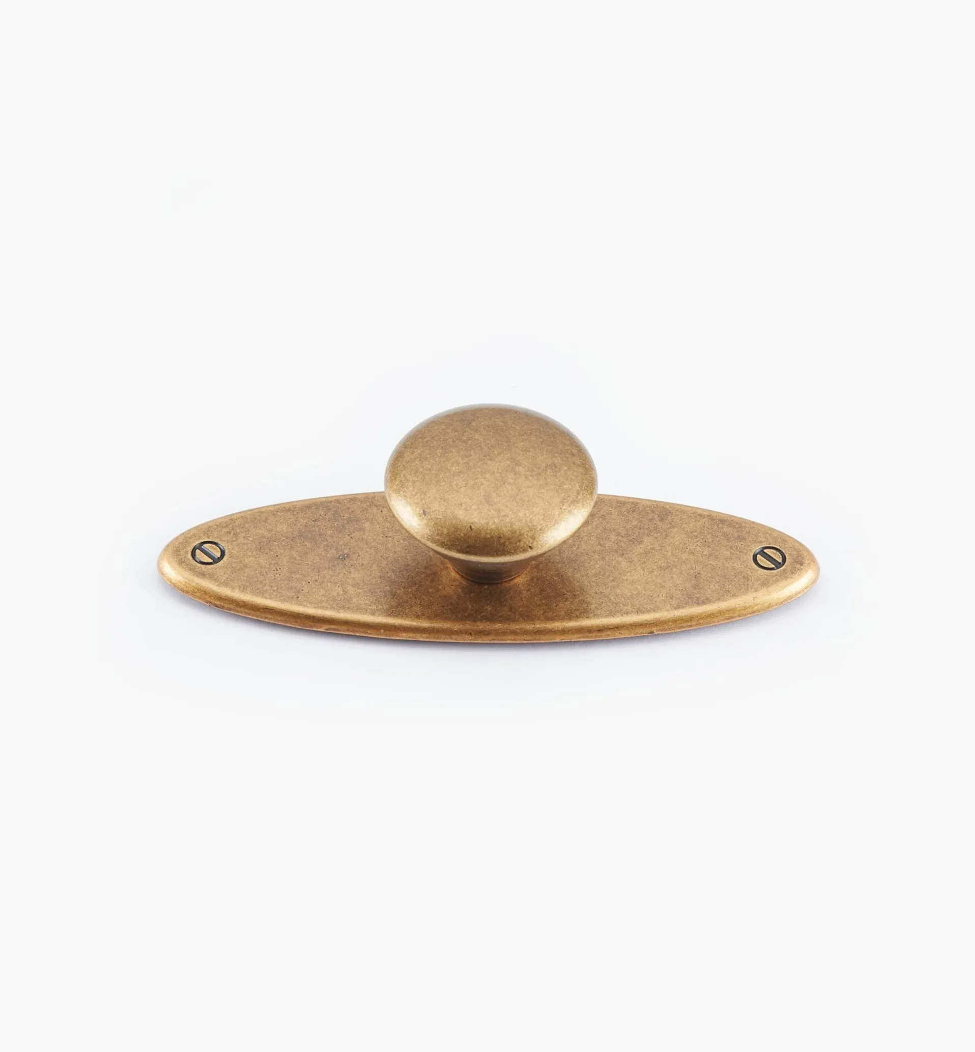 Lee Valley Oval Plate Knob With Escutcheon