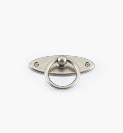Lee Valley Oval Plate Ring Pull With Escutcheon