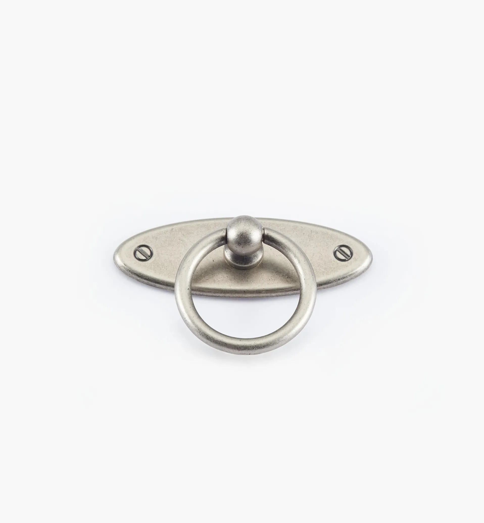 Lee Valley Oval Plate Ring Pull With Escutcheon