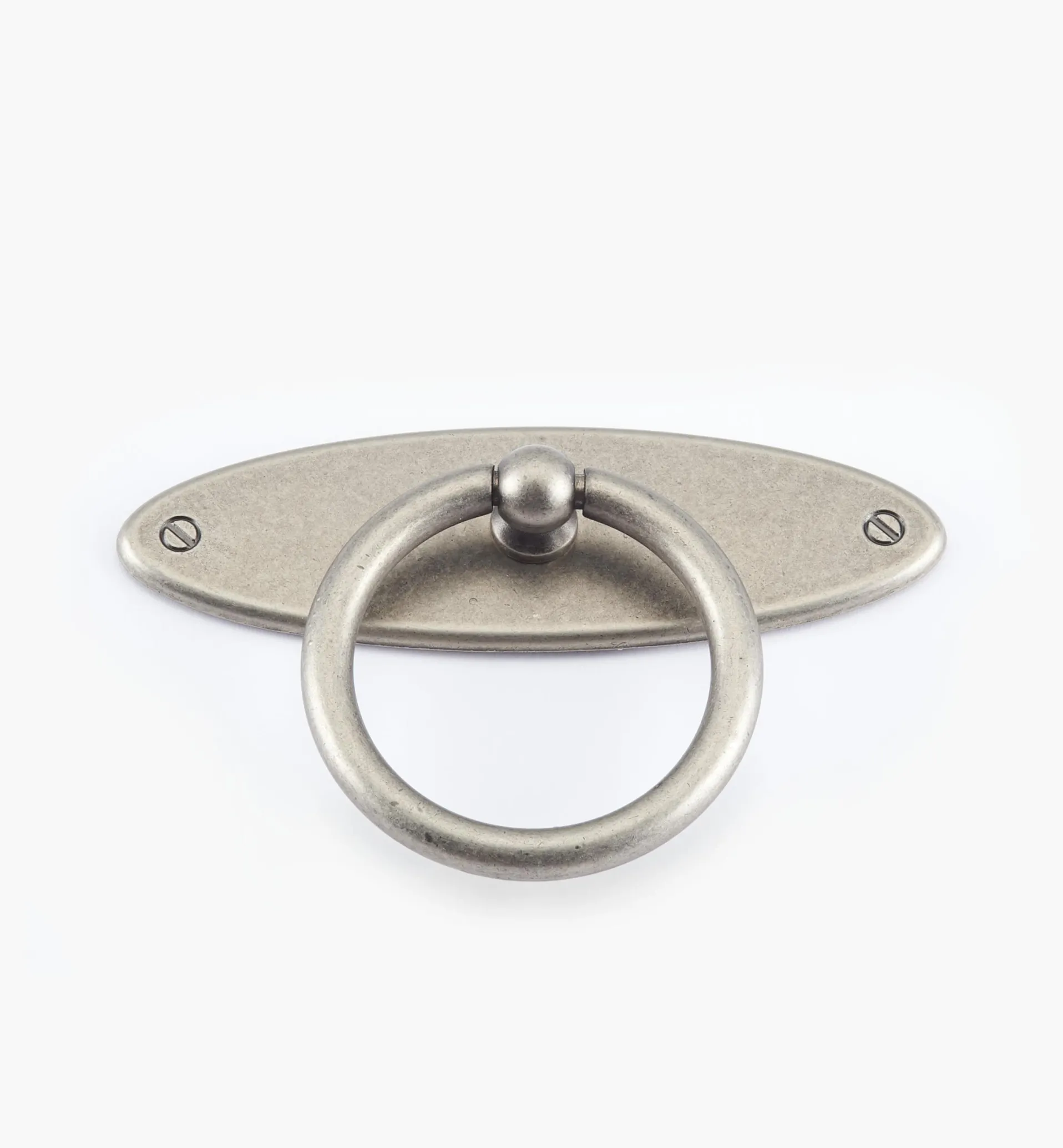 Lee Valley Oval Plate Ring Pull With Escutcheon