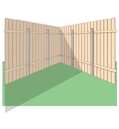Lee Valley Ozco Wood-Metal Fence In-Line Bracket