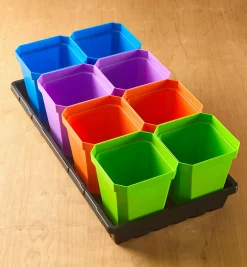 Lee Valley 8-Pack Of 5" Pots With Propagation Tray